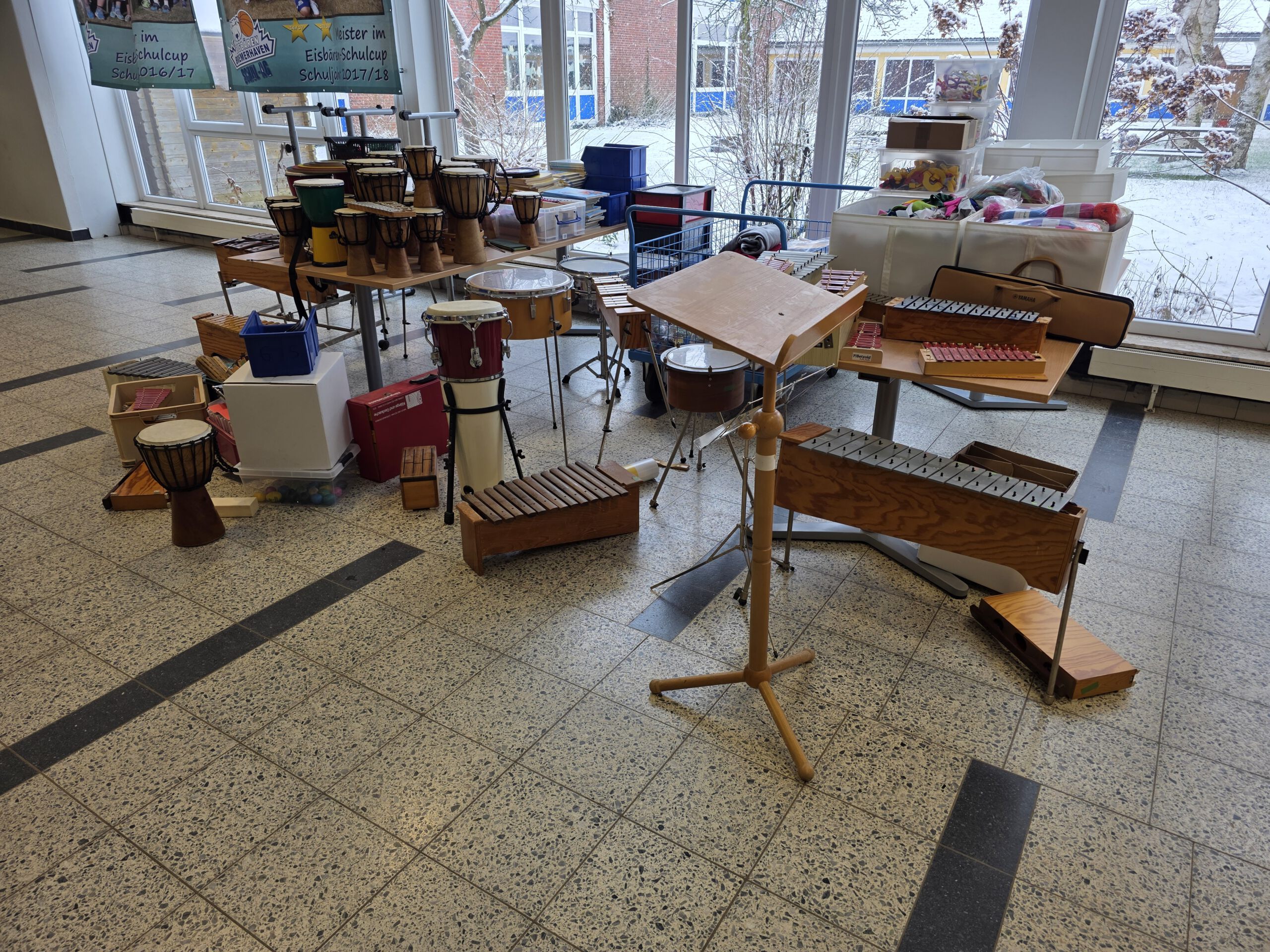 Bilder der Baumaßnahmen der GS Loxstedt